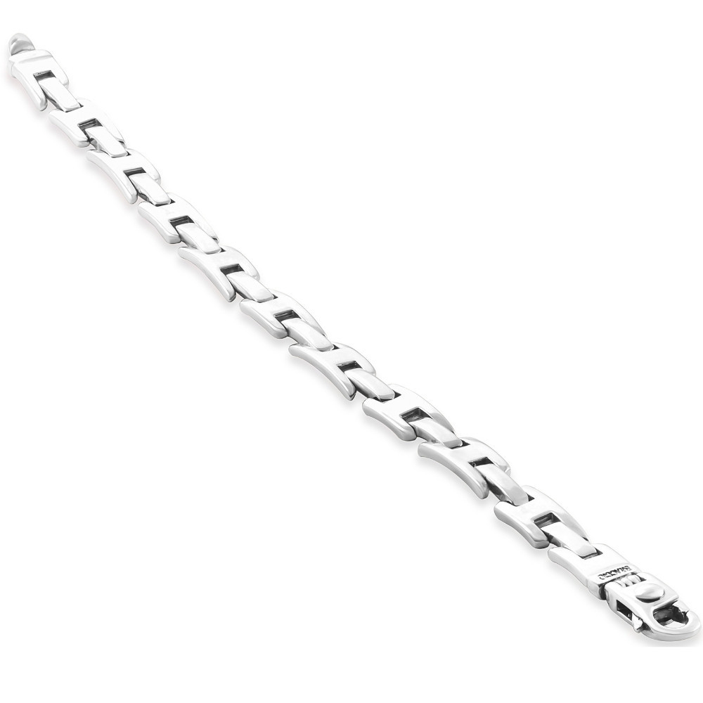 Men's Link 14k Gold (28gram) or Platinum (46gram) 6.5mm Bracelet 8.5"