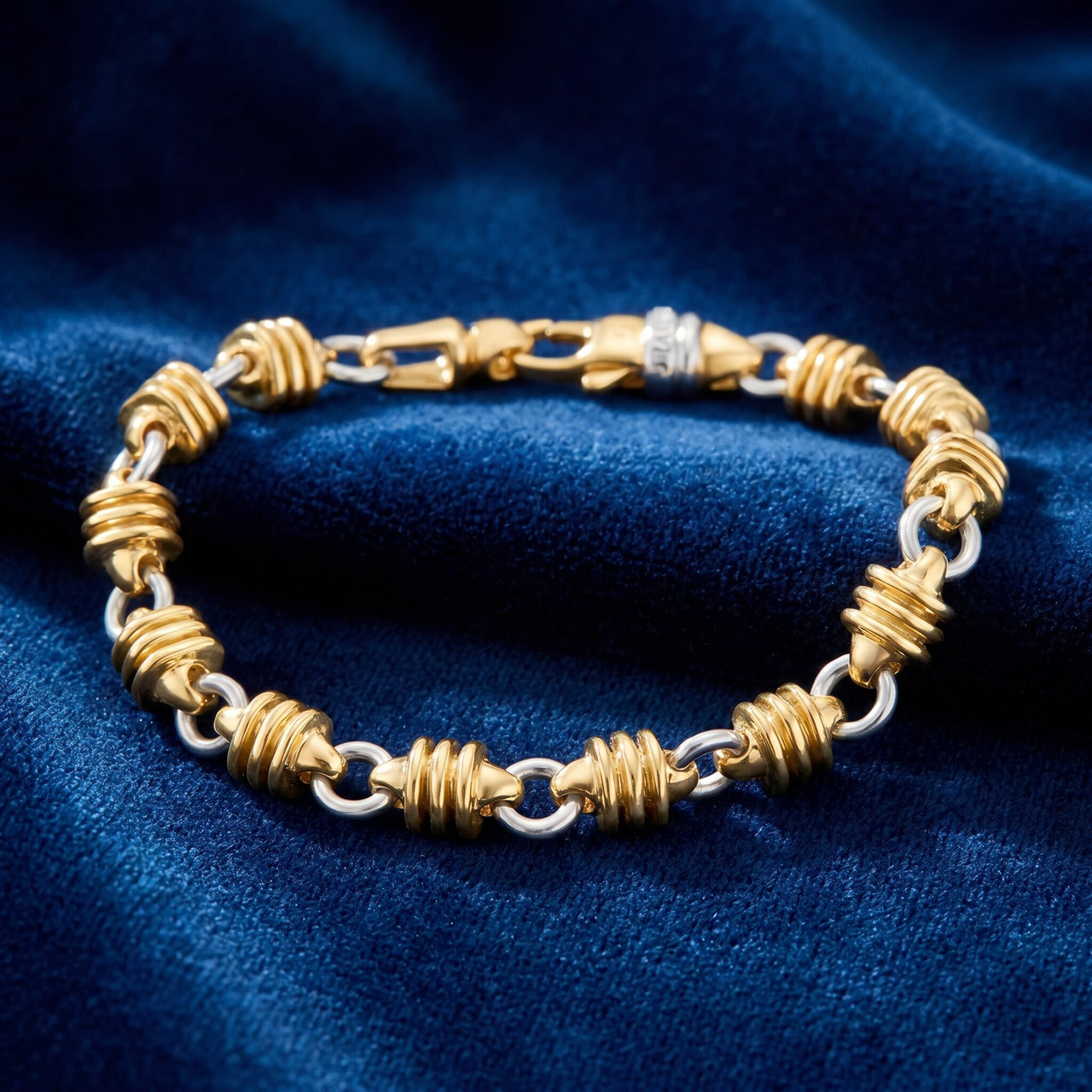 Men's Link 14k Gold (58gram) or Platinum (94gram) 8-9mm Bracelet 8.75"