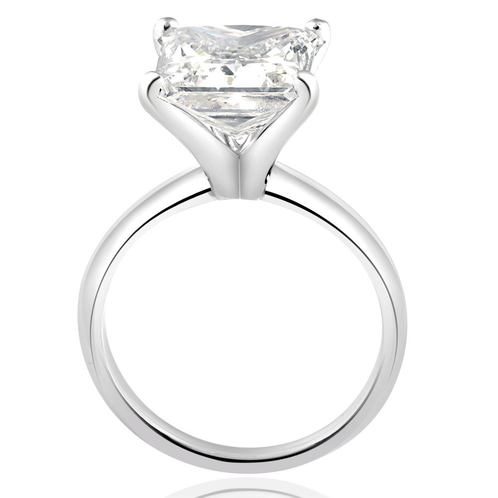 2 1/2Ct Princess Cut Solitaire Diamond Engagement Ring 14k White Gold Lab Grown (G-H, VS)