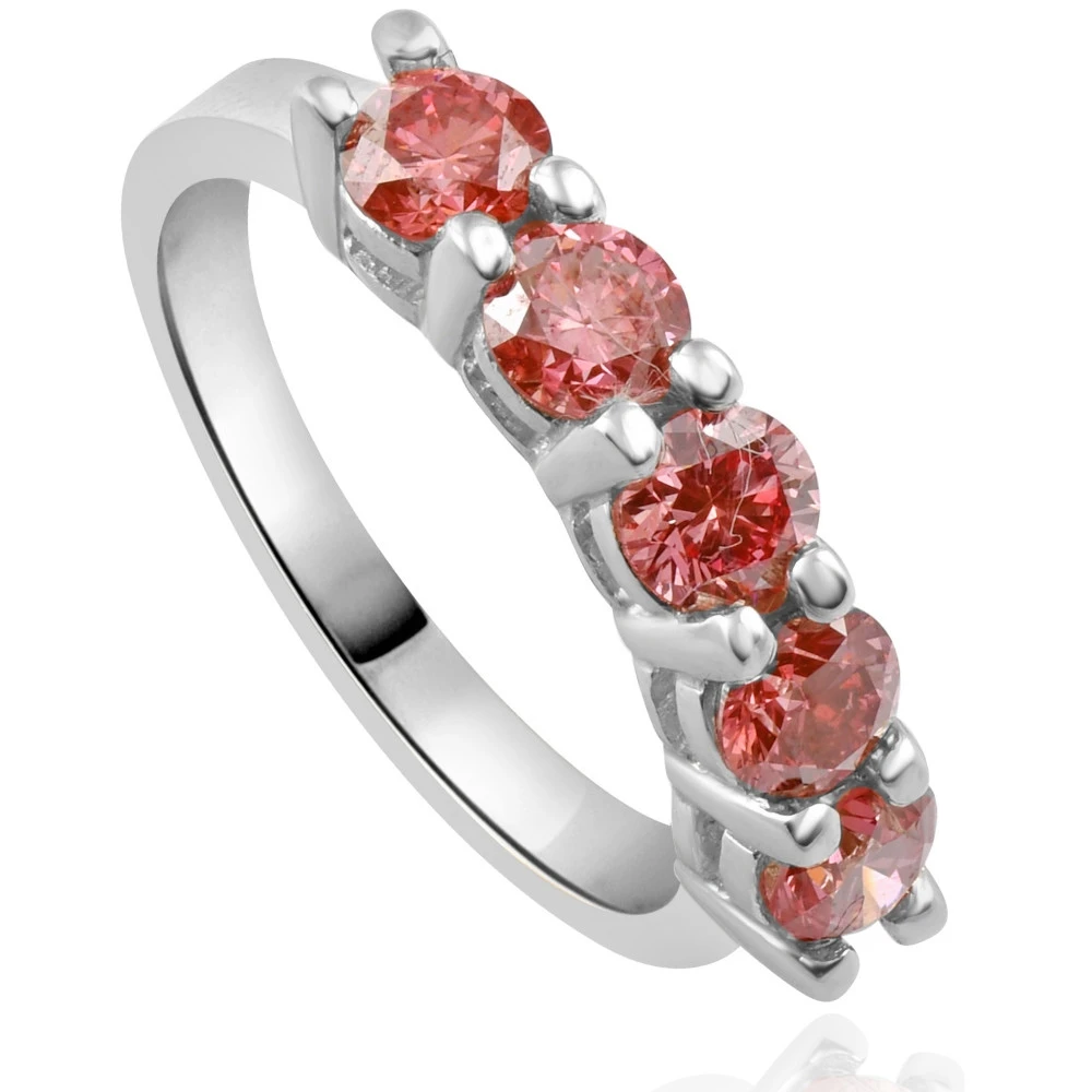Lab Grown Band 14k White Gold