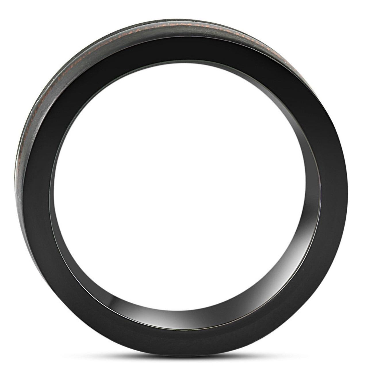 Men's Brushed Tungsten & Genuine Wood 8mm Ring Wedding Band Men's Brushed Tungsten & Genuine Wood 8mm Ring Wedding Band