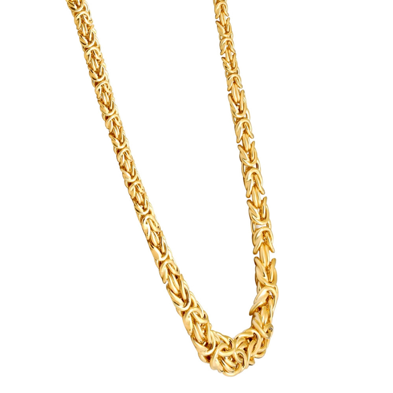 14K Gold 24 Inch Solid Byzantine Chain Necklace - JCPenney