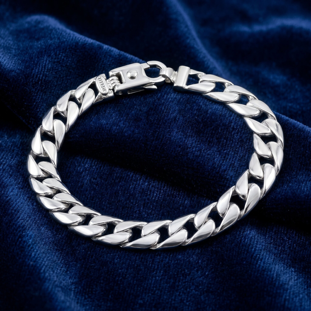 Men's Curb Link 14k Gold (29gram) or Platinum (45gram) 7.5mm Bracelet 8.5"