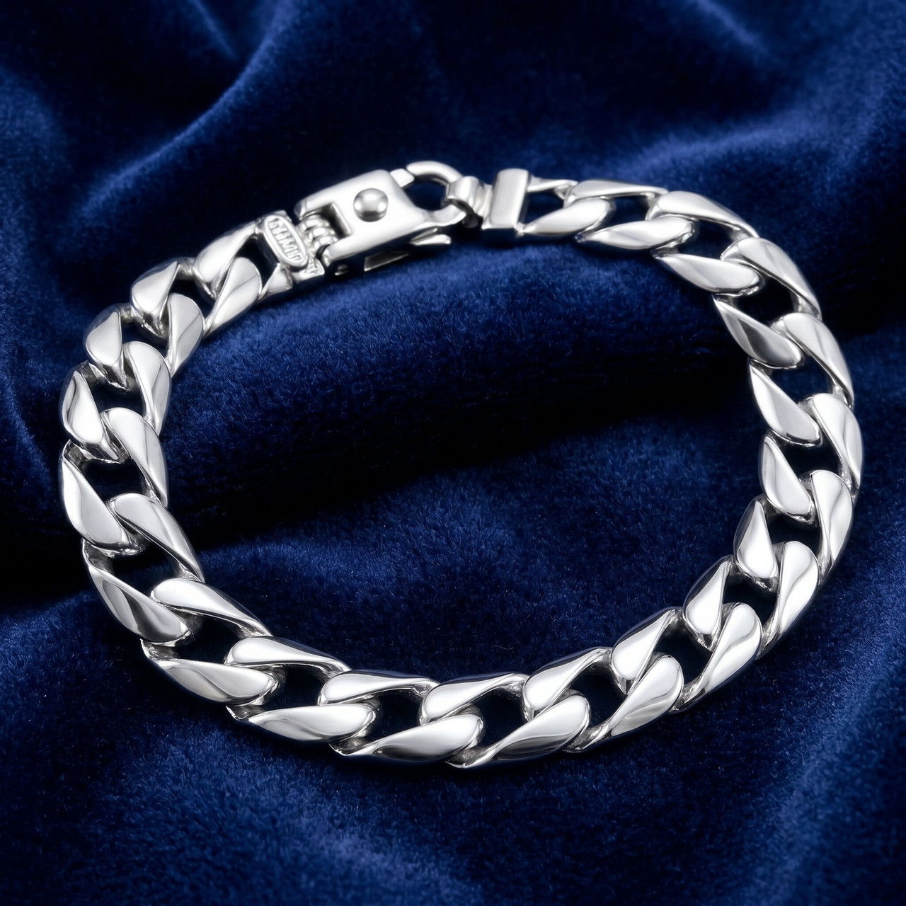 Men's Curb Link 14k Gold (26gram) or Platinum (43gram) 8.5mm Bracelet 8.5"