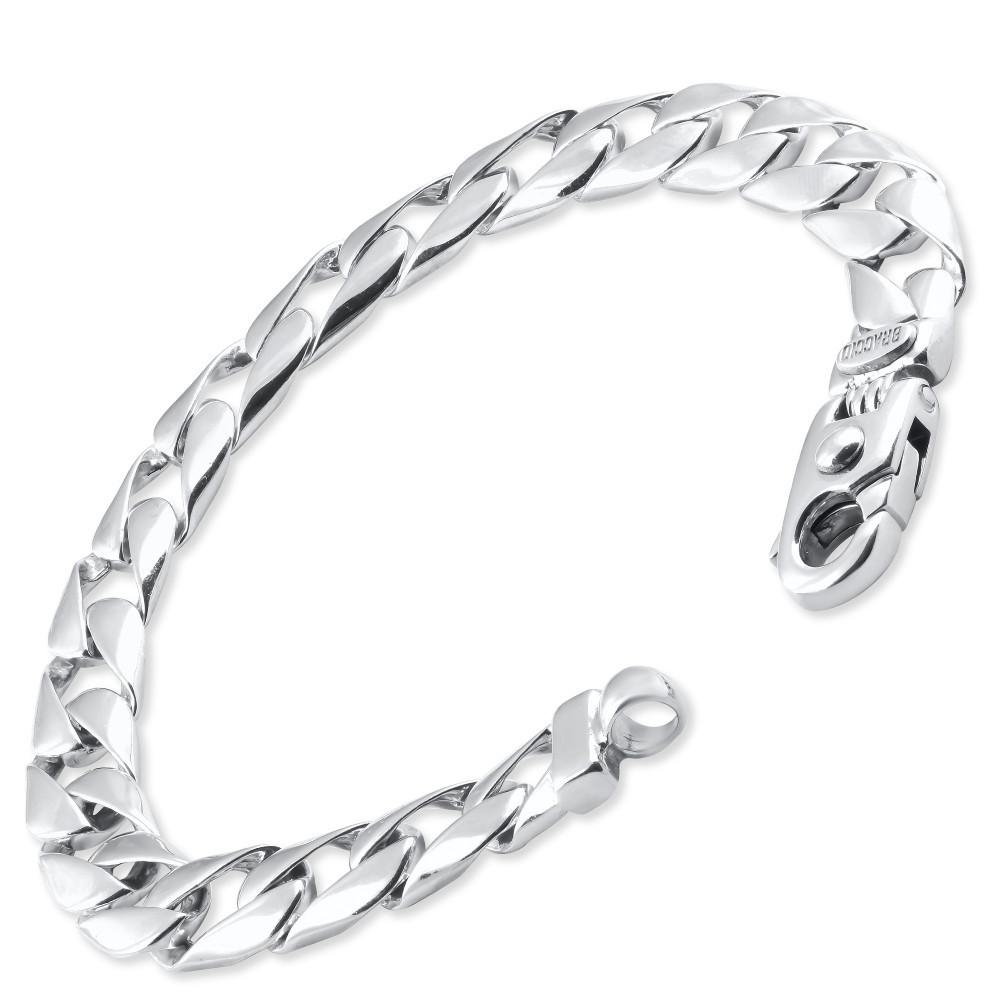 Men's Curb Link 14k Gold (26gram) or Platinum (43gram) 8.5mm Bracelet 8.5"