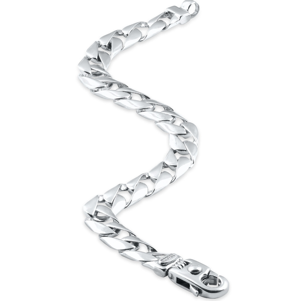 Men's Curb Link 14k Gold (26gram) or Platinum (43gram) 8.5mm Bracelet 8.5"