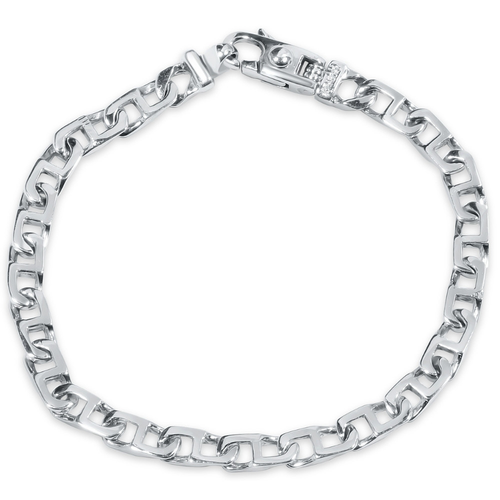 Men's Marine Link 14k Gold (16gram) or Platinum (26gram) 6mm