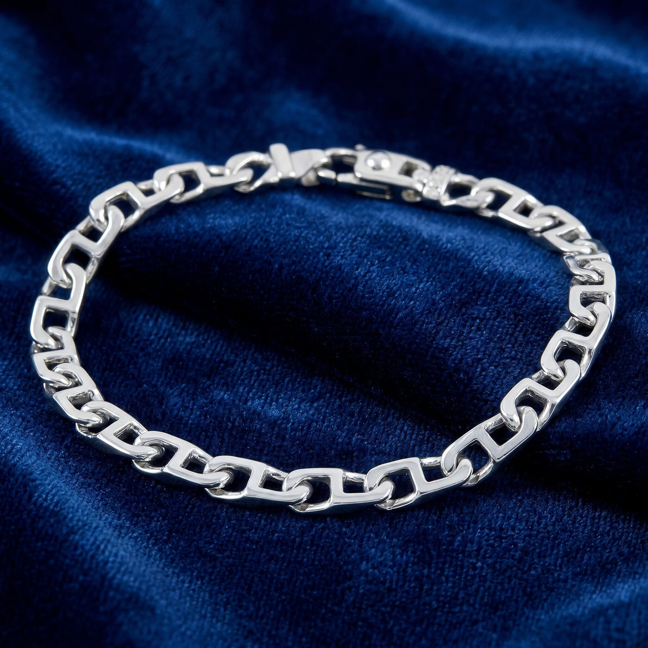 Men's Marine Link 14k Gold (16gram) or Platinum (26gram) 6mm