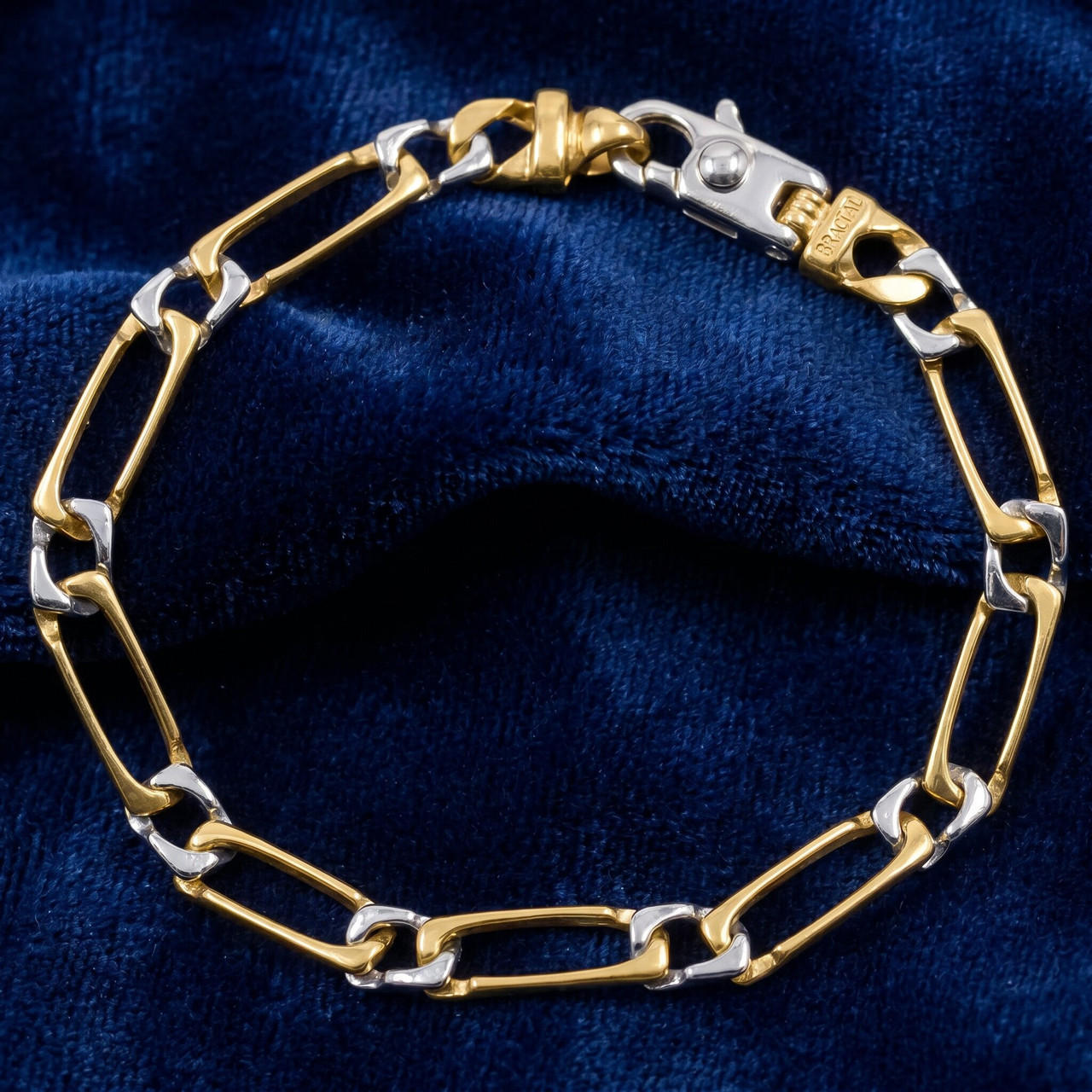 Men's Link 14k Gold (12gram) or Platinum (19gram) 5.5mm Bracelet 8"