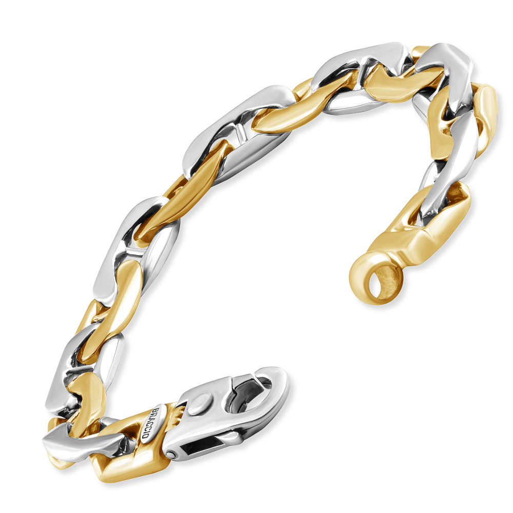 Men's Marine Link 14k Gold (39gram) or Platinum (62gram) 8.5mm Bracelet 8.5"