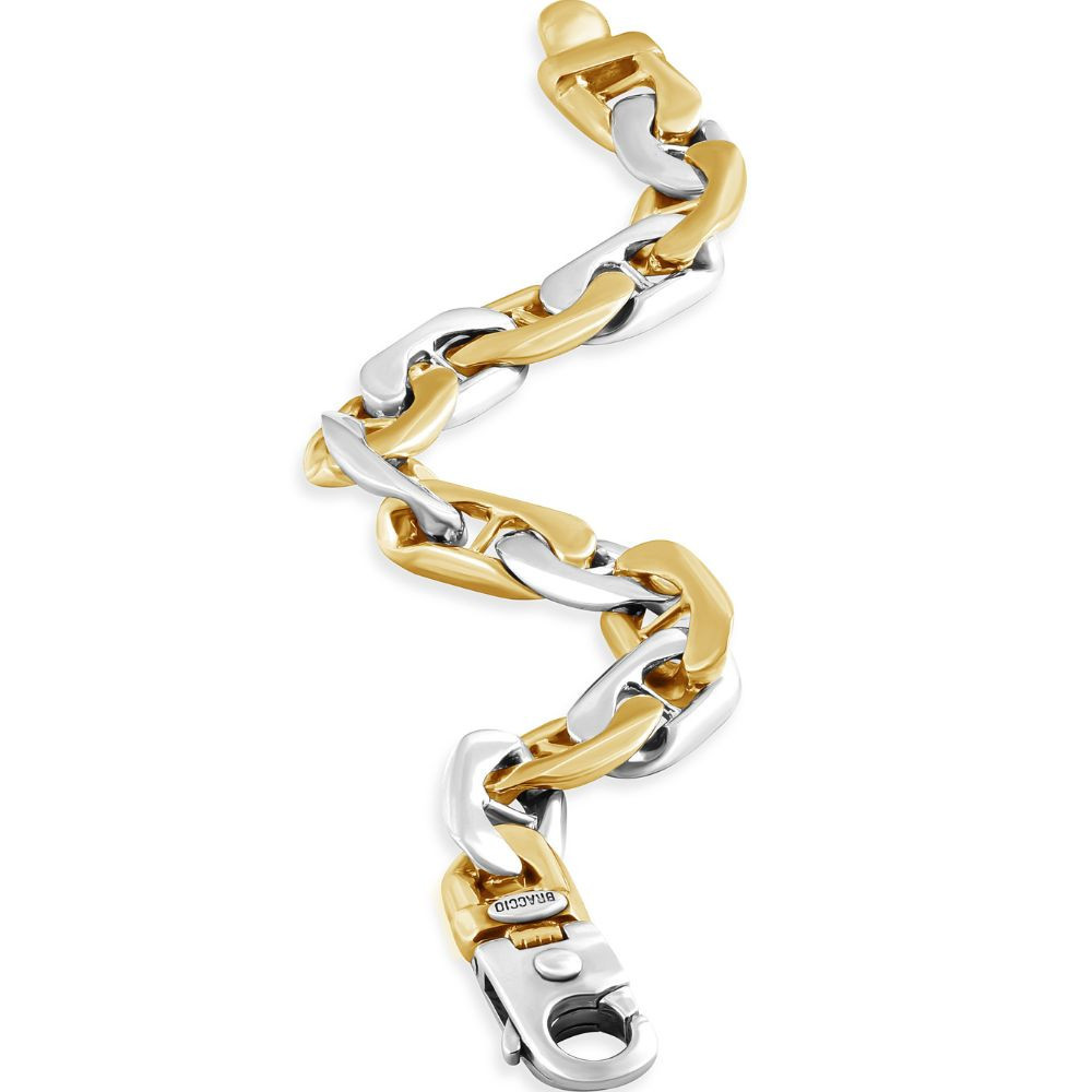 Men's Marine Link 14k Gold (39gram) or Platinum (62gram) 8.5mm Bracelet 8.5"