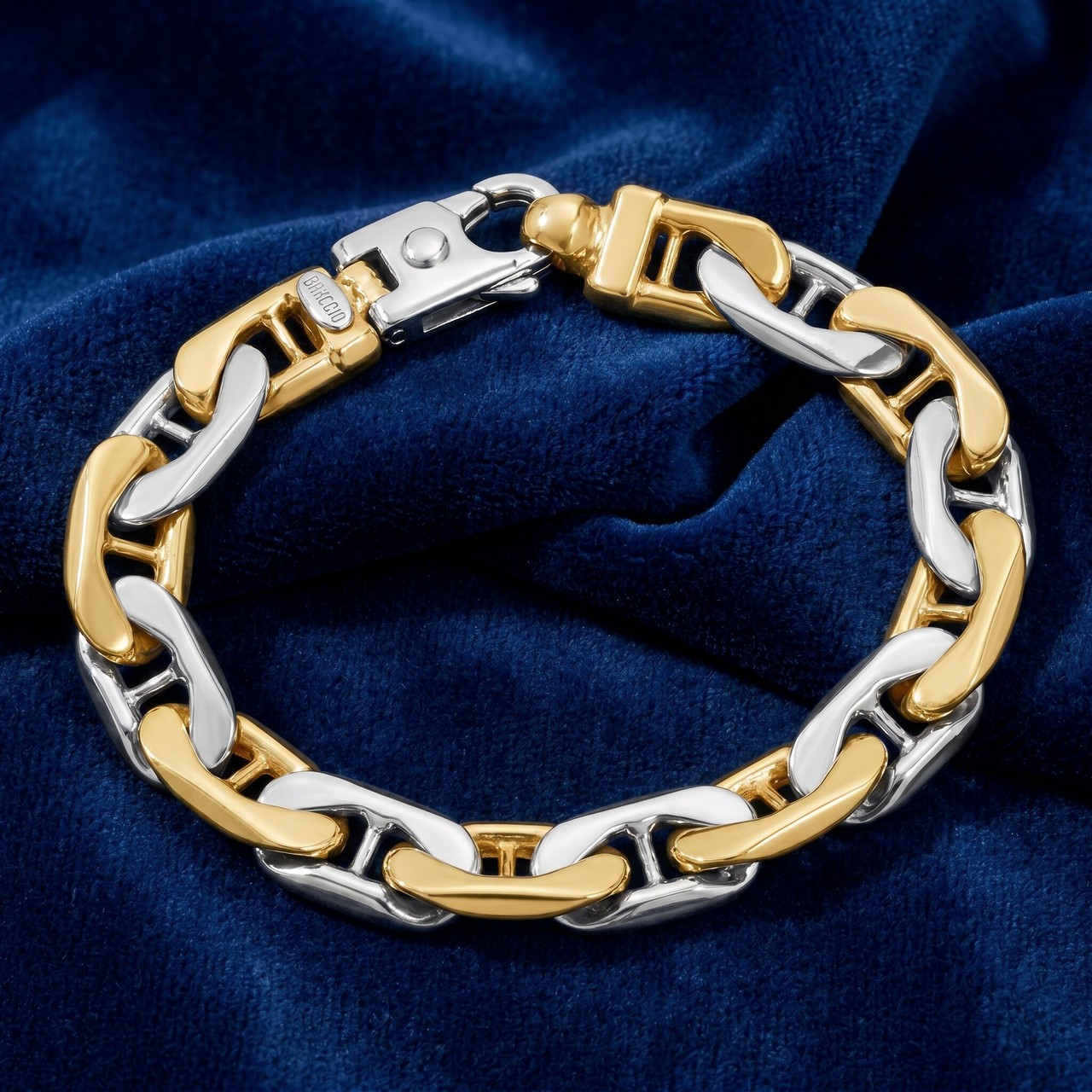 Men's Marine Link 14k Gold (39gram) or Platinum (62gram) 8.5mm Bracelet 8.5"