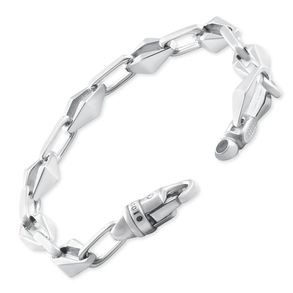 Men's Designer Round Link 14k Gold (40gram) or Platinum (65gram) 6-8.5mm Bracelet 8.25"