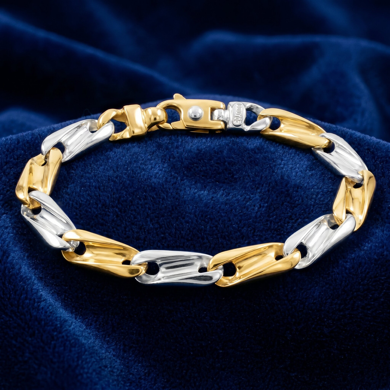 Men's Link 14k Gold (36gram) or Platinum (59gram) 8.5mm Bracelet 8.5"