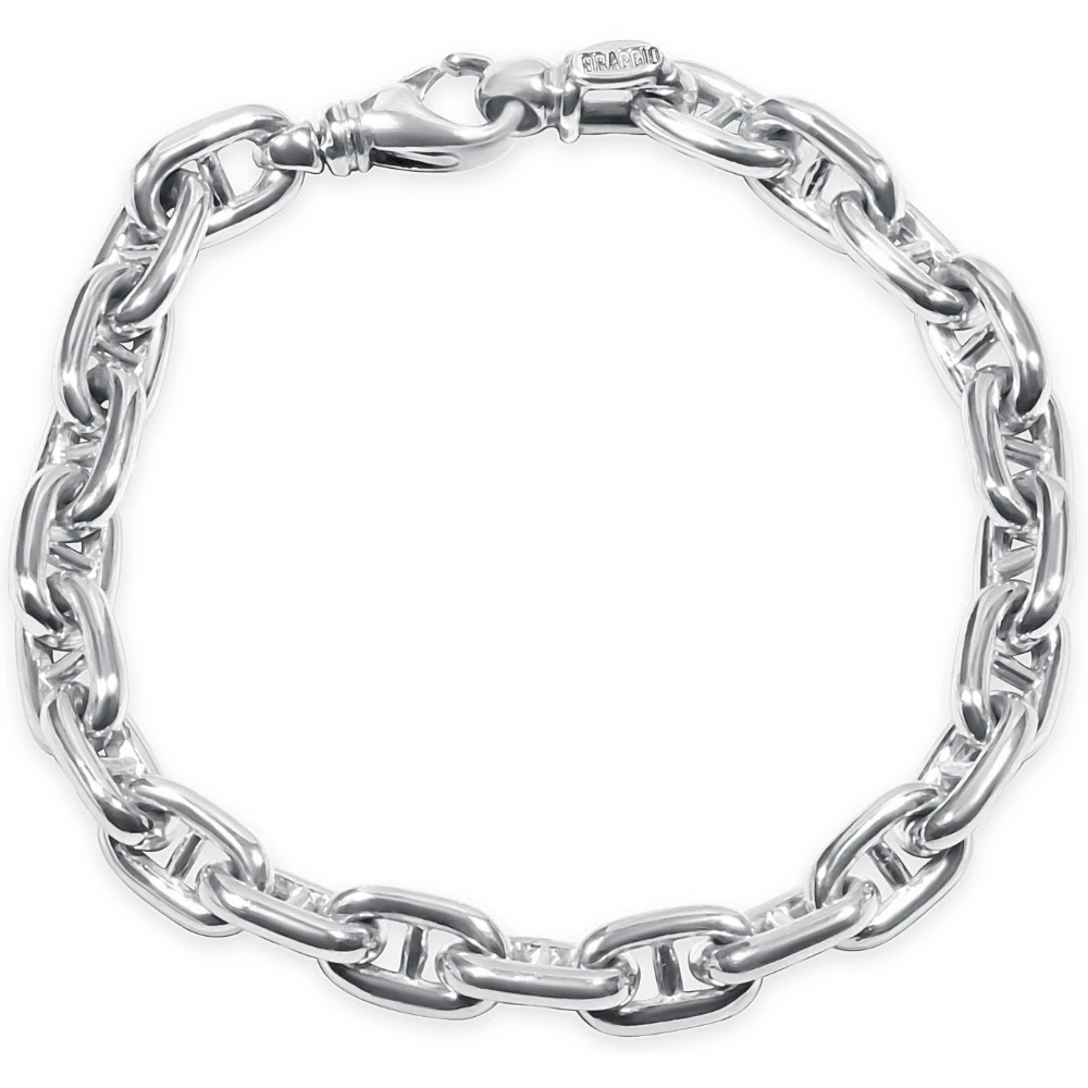 Men's Marine Link 14k Gold (49gram) or Platinum (78gram) 8mm Bracelet 8.5"