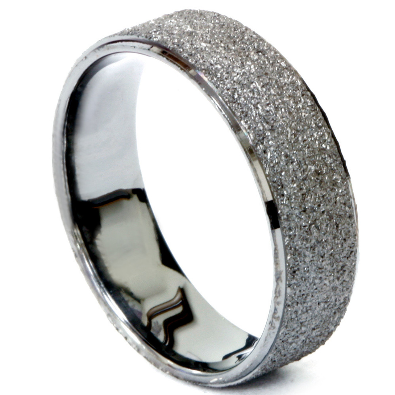 Mens 10K Black Gold Textured Wedding Band