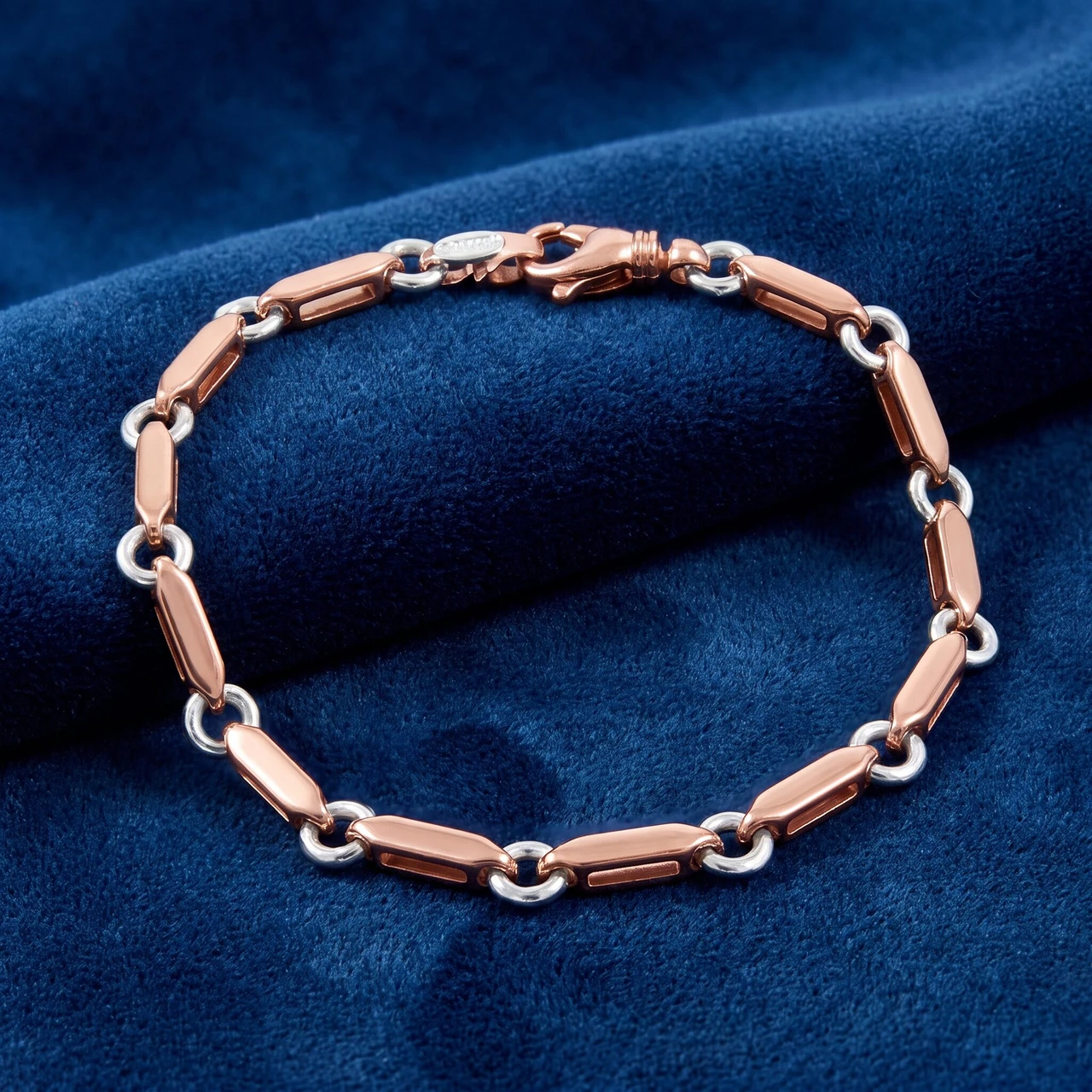 Men's Link 14k Gold (27gram) or Platinum (44gram) 6mm Bracelet 8.5"