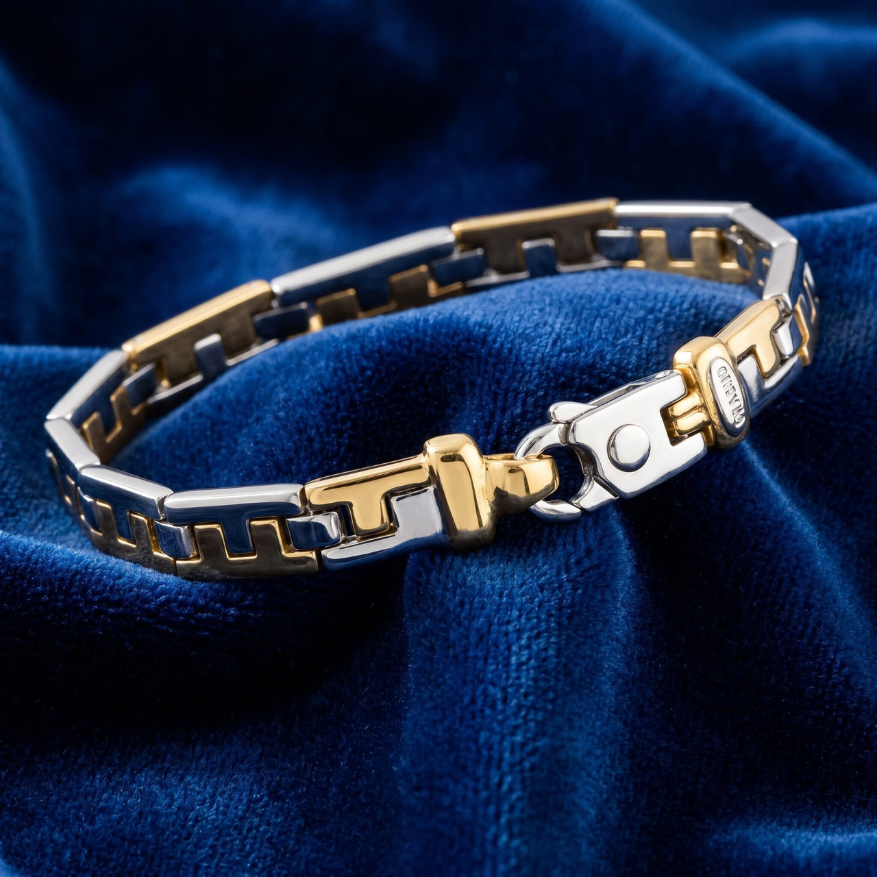 Men's Link 14k Gold (48gram) or Platinum (77gram) 7.5mm Bracelet 8.5"