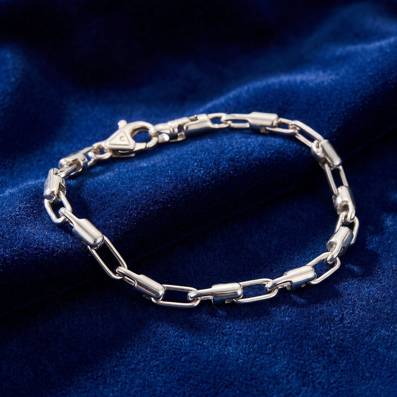 Men's Designer Link 14k Gold (28gram) or Platinum (46gram) 5.5mm Bracelet 9.5"
