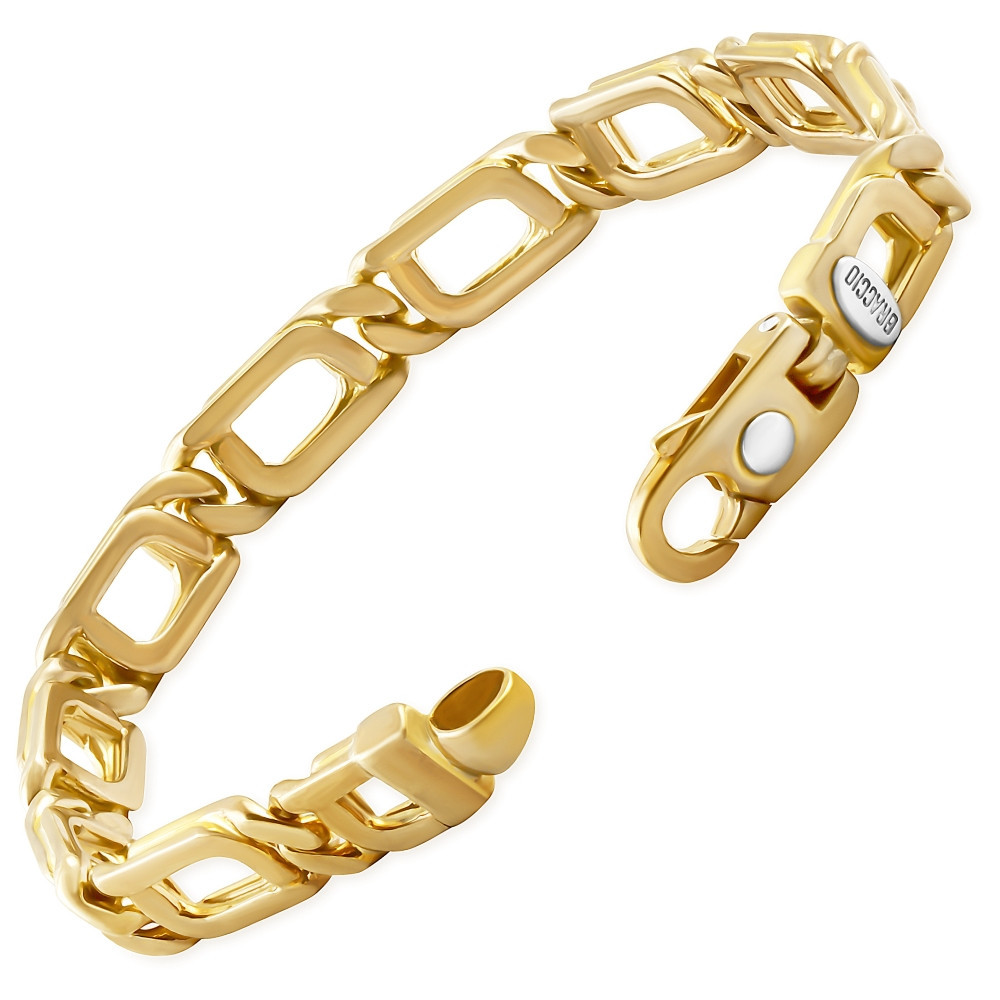 Men's Link 14k Gold (38gram) or Platinum (61gram) 8.5mm Bracelet 8"