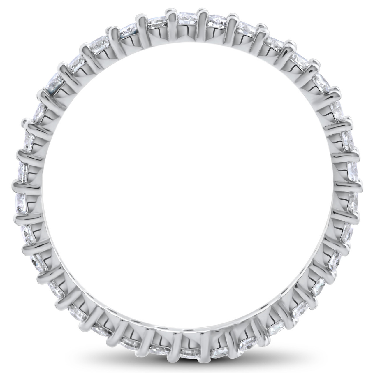 2 ct Eco Freindly Lab Created Diamond Madelyn Halo Engagement Ring & Eternity Ring (F-G, VS)
