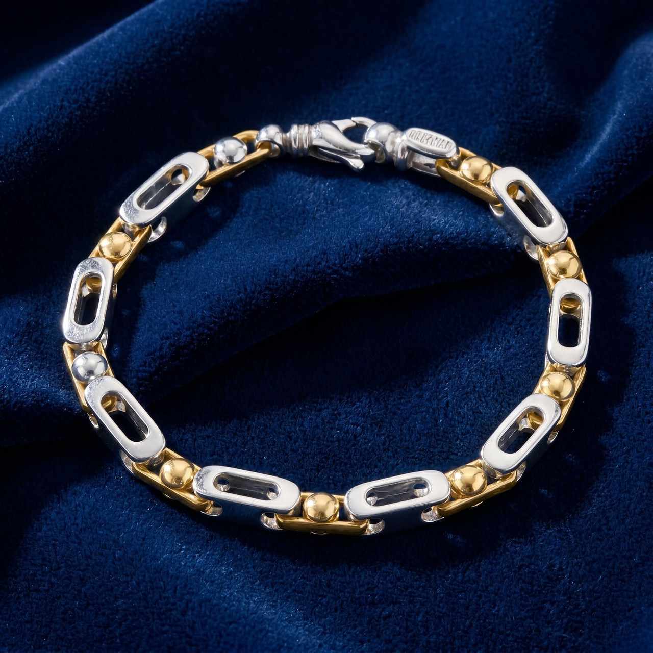 Men's Link 14k Gold (36gram) or Platinum (59gram) 5.5mm Bracelet 8.5"