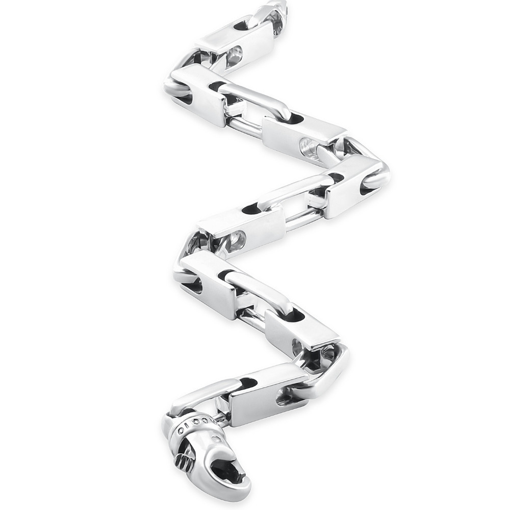 Men's Link 14k Gold (55gram) or Platinum (90gram) 7mm Bracelet 8.5"