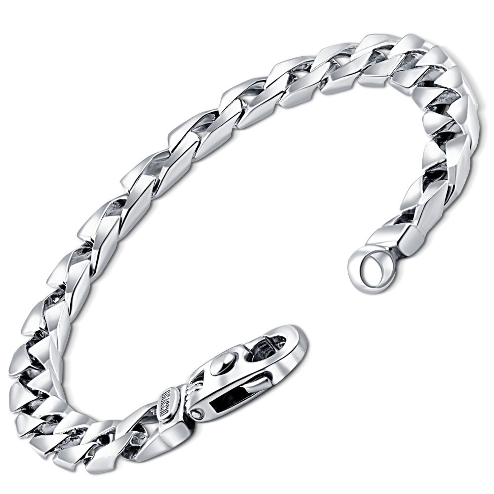 Men's Curb Link 14k Gold (43gram) or Platinum (70gram) 8mm Bracelet 8.5"