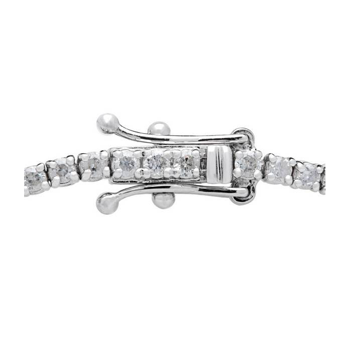 2 cttw Lab Grown Diamond Tennis Bracelet 14 KT White Gold 7" (F-G, VS)