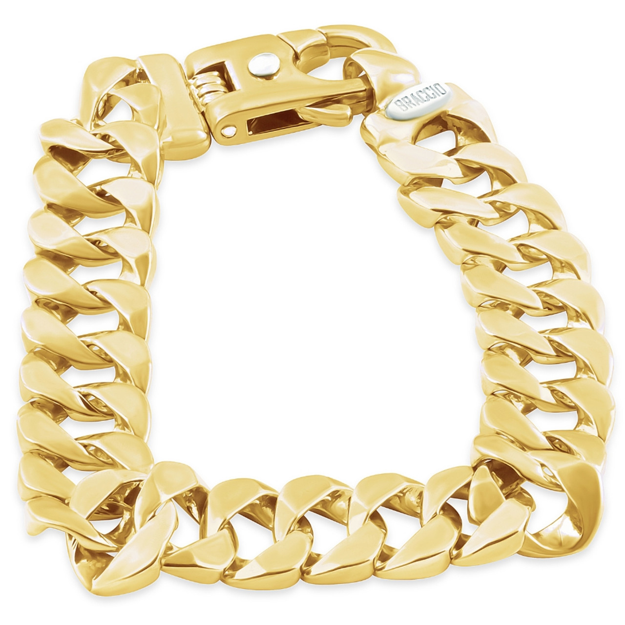 Platinum plated openable twisted link chain bracelet in cz -