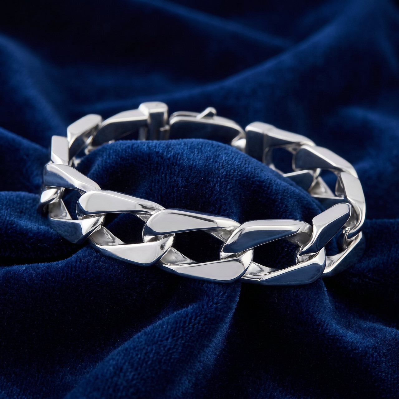 Men's Long Cuban Link 14k Gold (103gram) or Platinum (167gram) 14mm Bracelet 10"