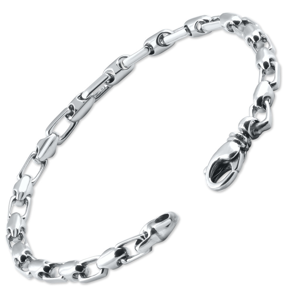 Men's Designer Mariner Link 14k Gold (16gram) or Platinum (27gram) 4.5mm Bracelet 8.5"
