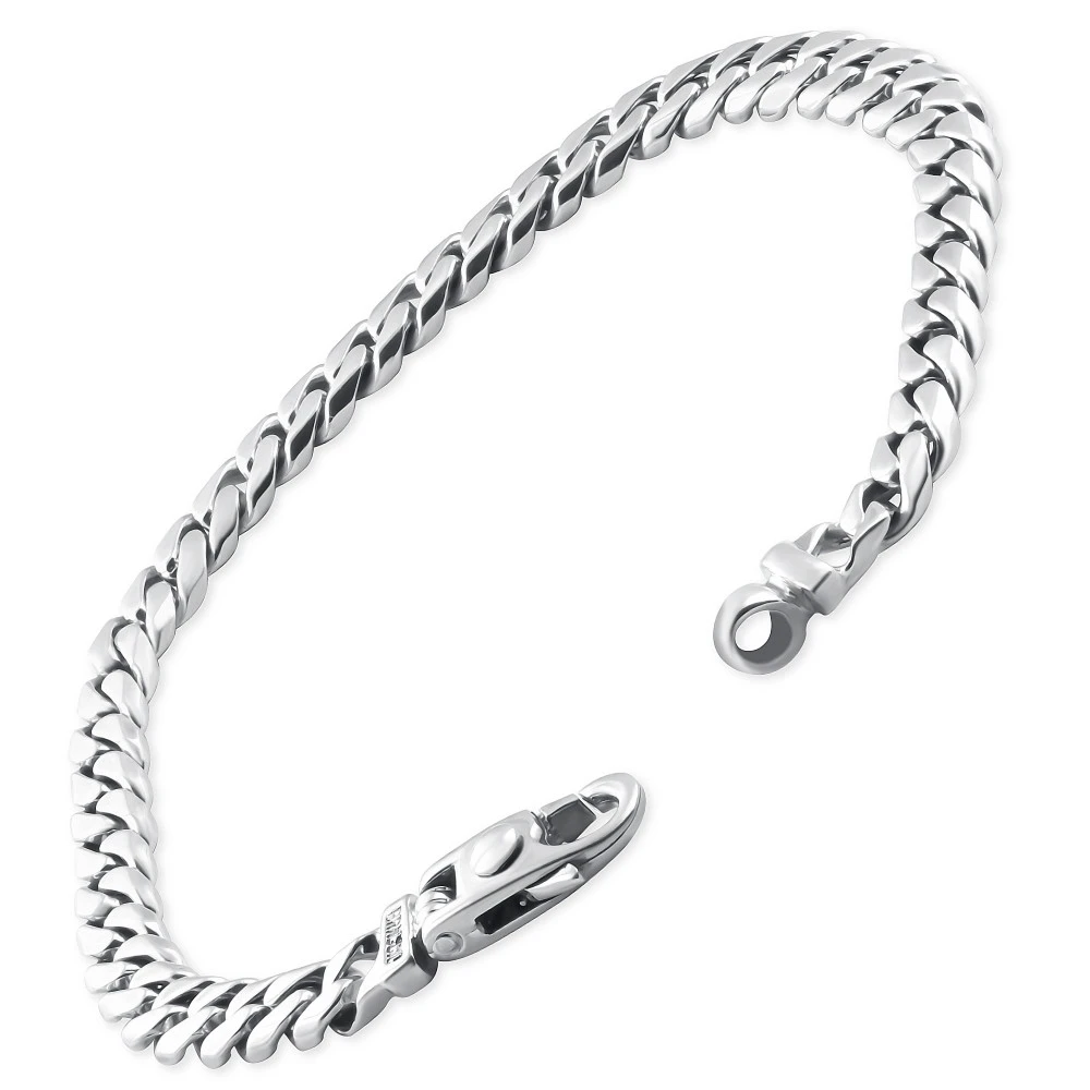 Men's Cuban Link 14k Gold (29gram) or Platinum (46gram) 6.5mm Bracelet 8.5"