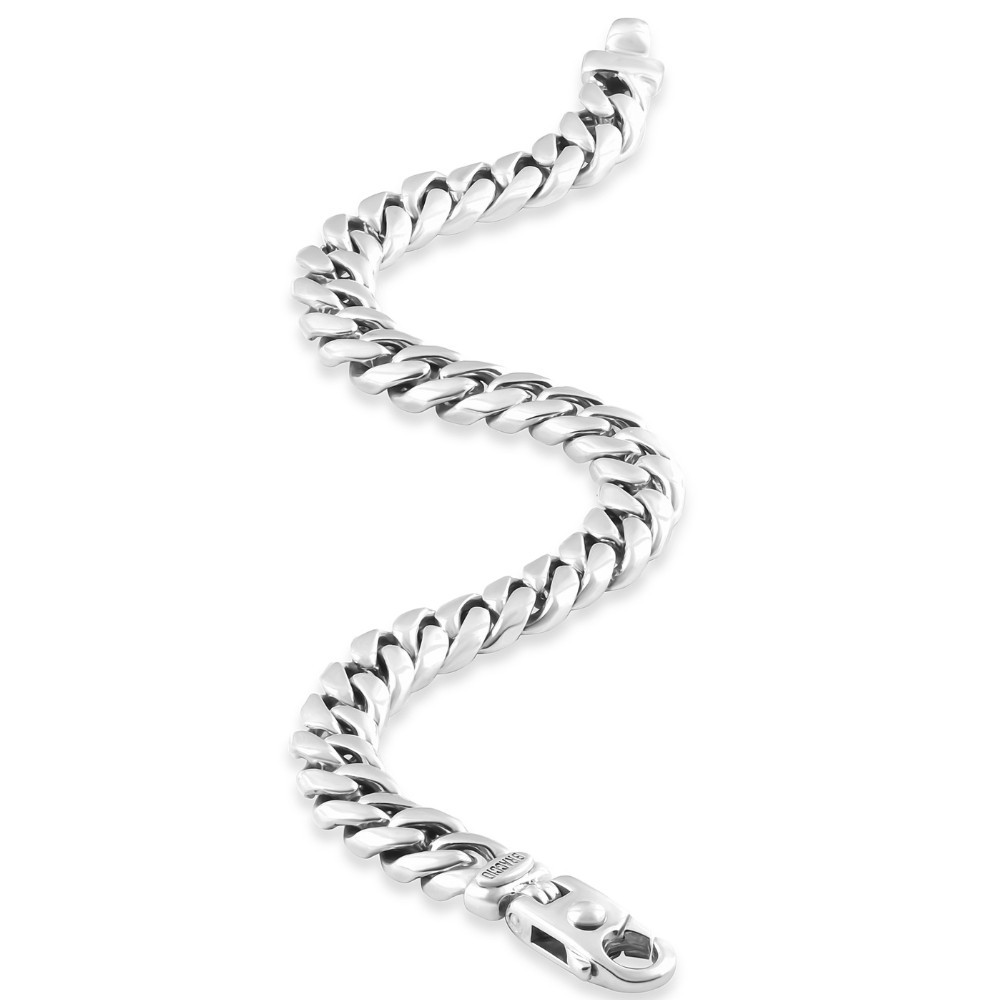 Men's Cuban Link 14k Gold (59gram) or Platinum (95gram) 9mm Bracelet 8.5"