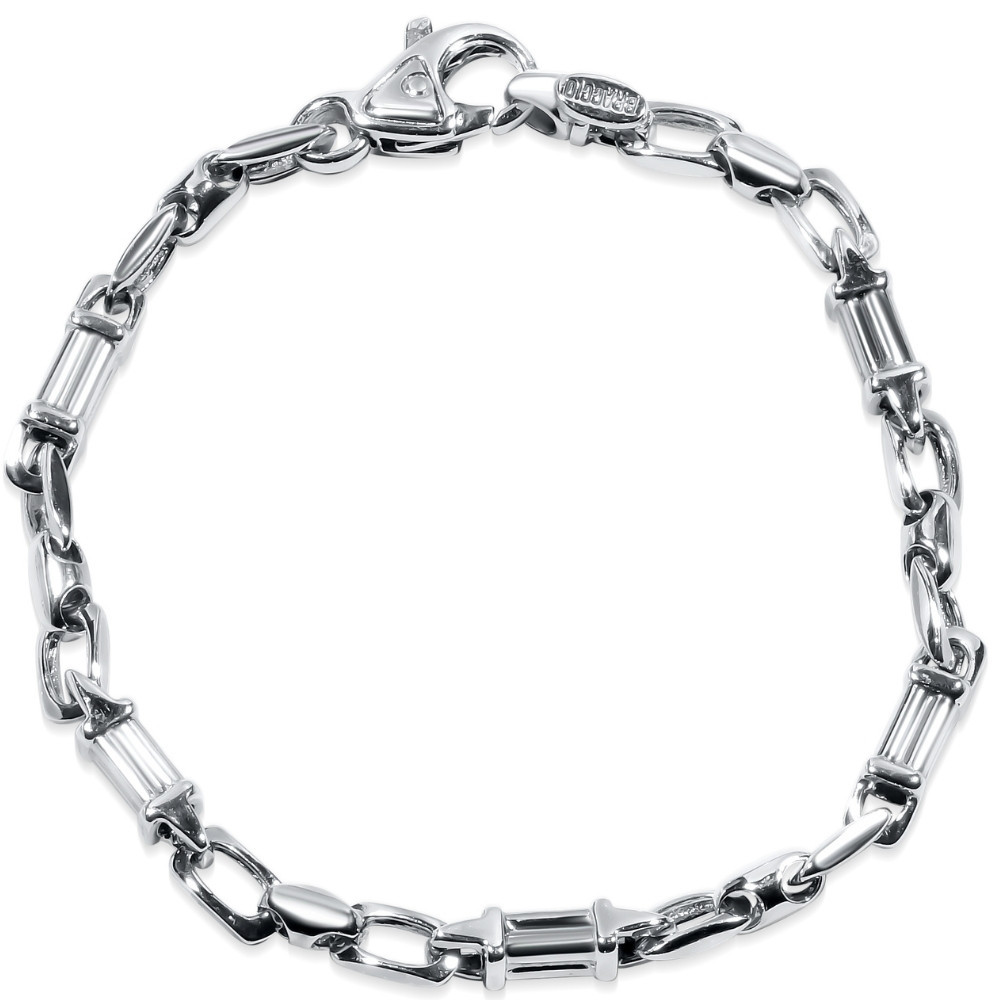 Men's Designer Link 14k Gold (16gram) or Platinum (27gram) 5.5mm Bracelet 8.5"