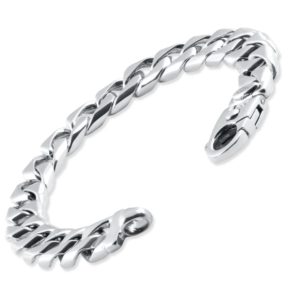 Men's Curb Link 14k Gold (63gram) or Platinum (101gram) 10.5mm Bracelet 8.5"