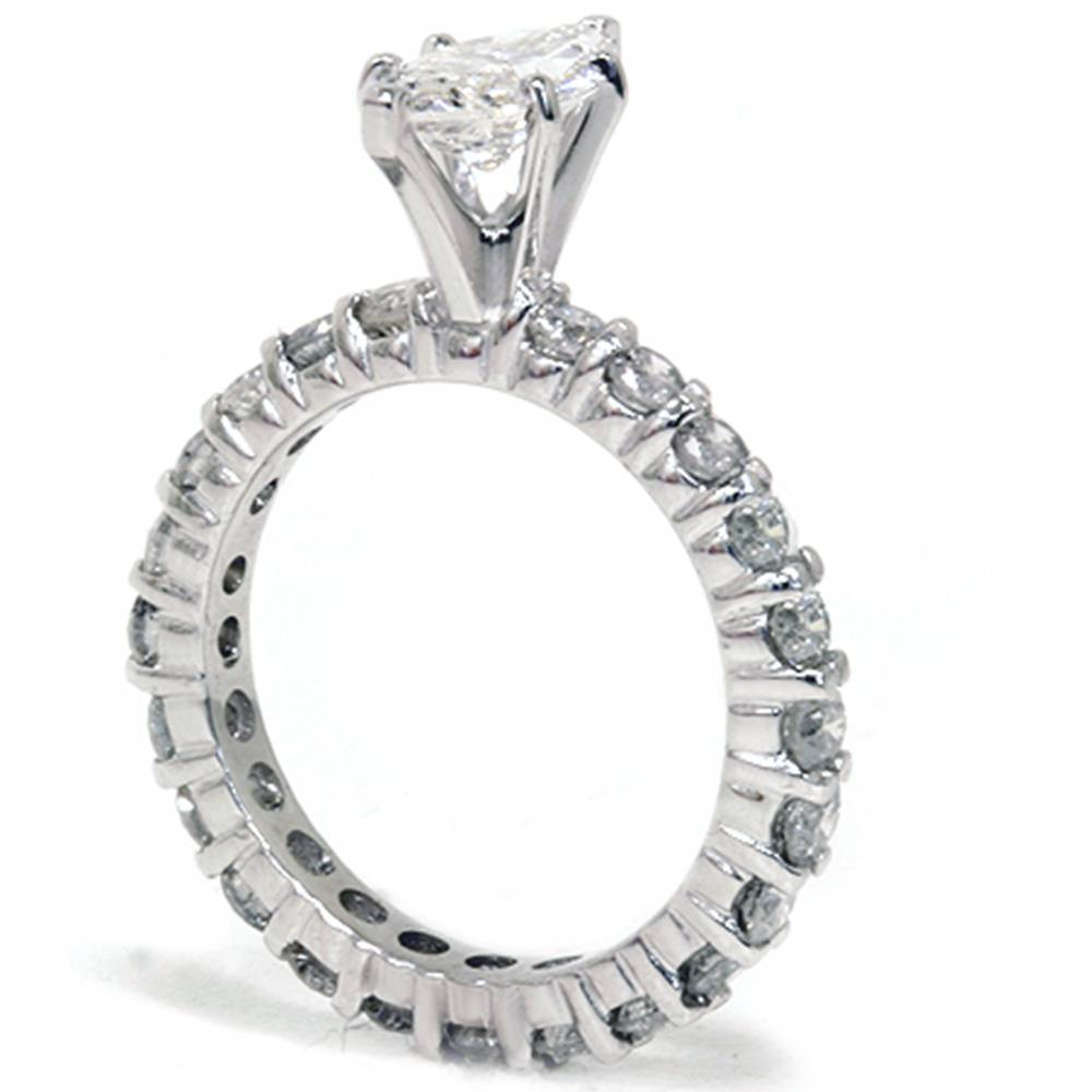 2 1/2Ct Marquise Lab Grown Diamond Engagement Eternity Ring (G-H, VS)