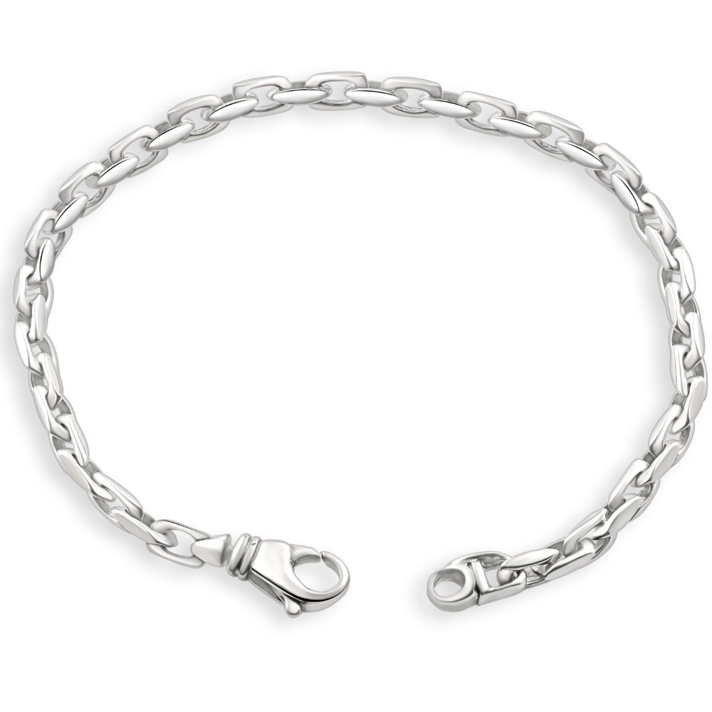 Men's 14k Gold (16gram) or Platinum (26gram) 4.5mm Link Bracelet 8.5"