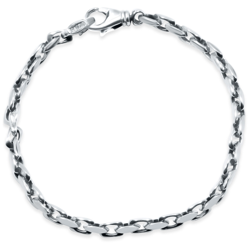 Men's 14k Gold (16gram) or Platinum (26gram) 4.5mm Link Bracelet 8.5"