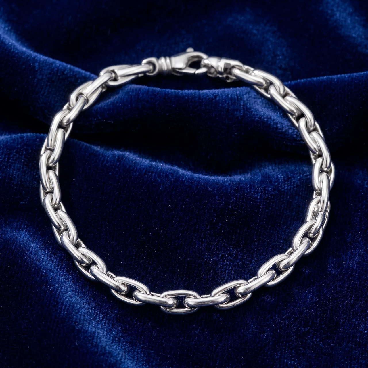 Men's 14k Gold (22gram) or Platinum (41gram) 5mm Link Bracelet 8.5"