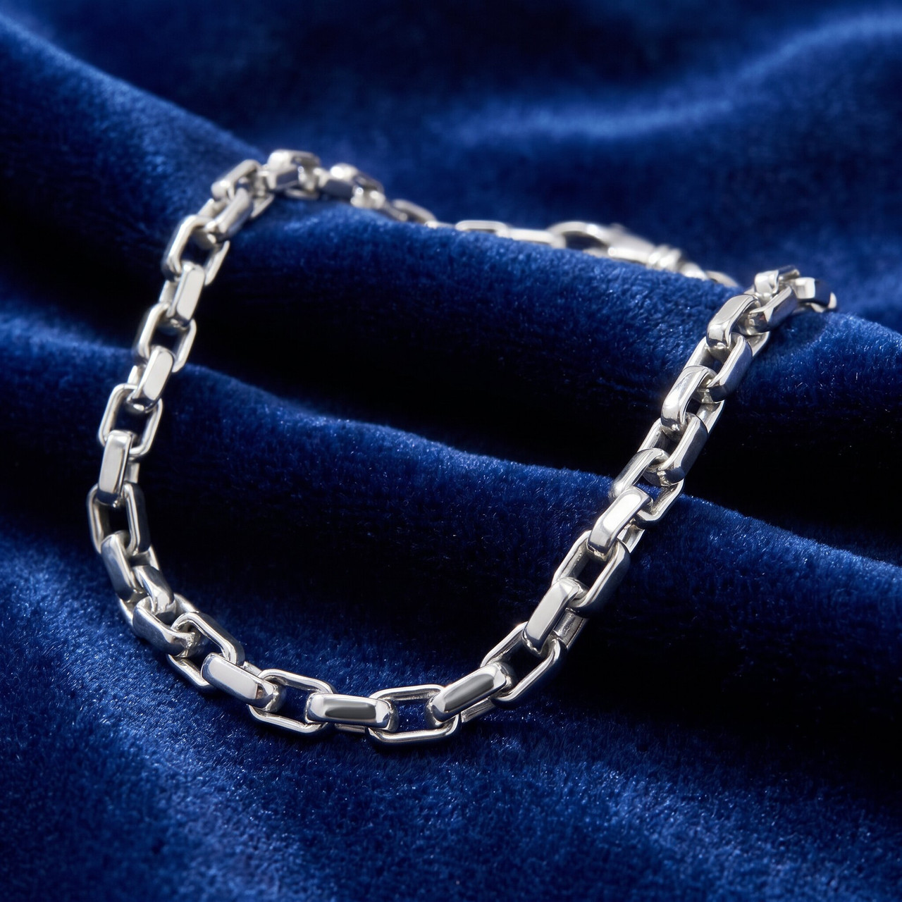 Men's 14k Gold (11gram) or Platinum (20gram) 5mm Link Bracelet 8.5"