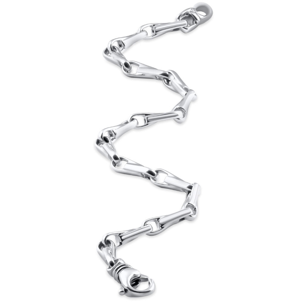 Men's 14k Gold (17gram) or Platinum (29gram) 4.5mm Link Bracelet 9"