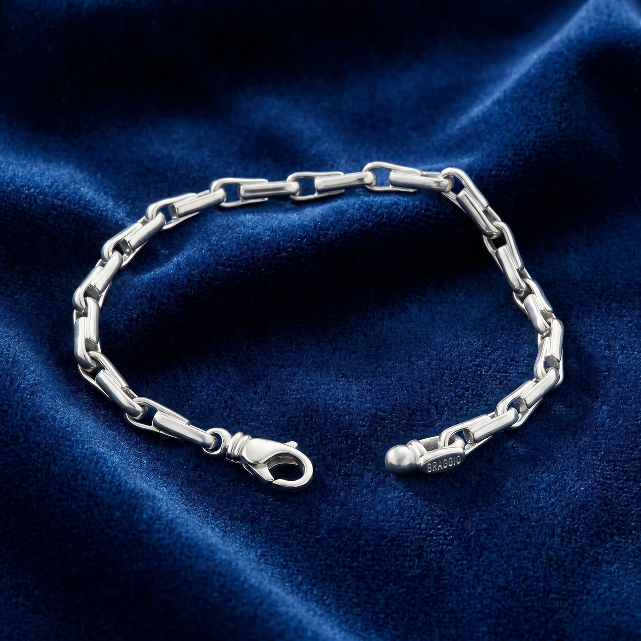 Men's 14k Gold (25gram) or Platinum (39gram) 6mm Link Bracelet 8.5"