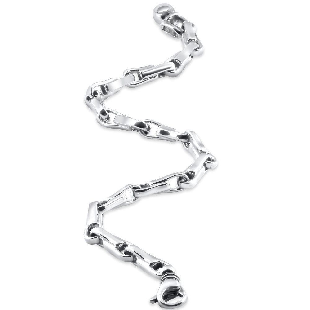 Men's 14k Gold (25gram) or Platinum (39gram) 6mm Link Bracelet 8.5"