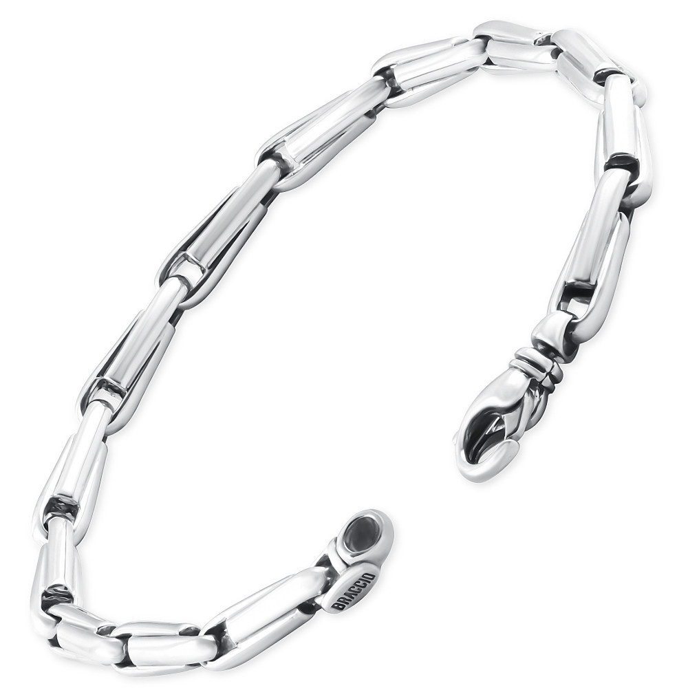 Men's 14k Gold (34gram) or Platinum (63gram) 5.5mm Link Bracelet 8.5"