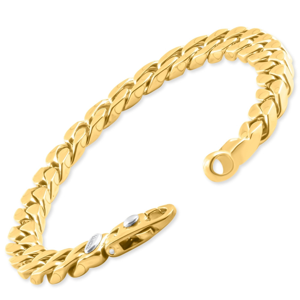 Men's Cuban 14k Gold (47gram) or Platinum (77gram) 8.5mm Link Bracelet 8.5"