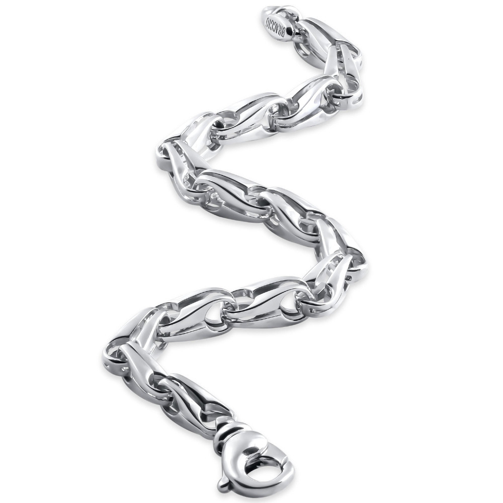 Men's 14k Gold (31gram) or Platinum (51gram) 6.5mm Link Bracelet 8.5"