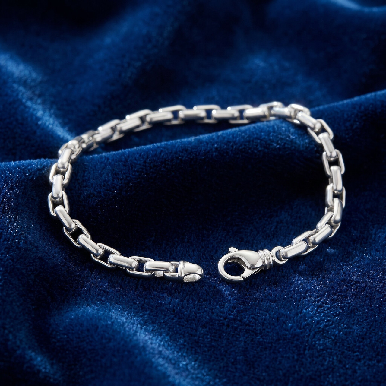 Men's 14k Gold (26gram) or Platinum (42gram) 5mm Link Bracelet 9"