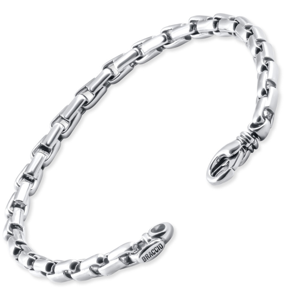 Men's 14k Gold (26gram) or Platinum (42gram) 5mm Link Bracelet 9"