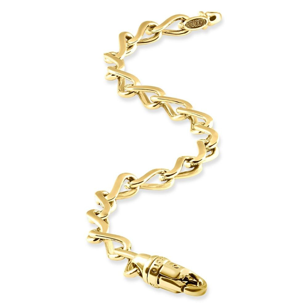 Men's 14k Gold (31gram) or Platinum (58gram) 8mm Link Bracelet 8.5"